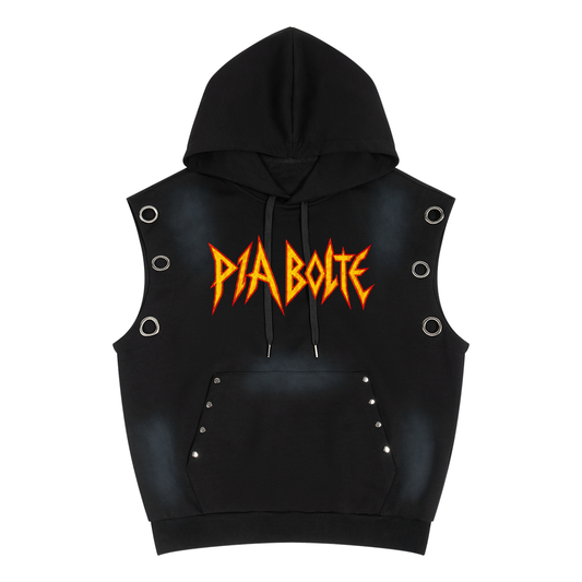 PIA BOLTE® Heavy Metal Bambii Studded Sleeveless Hoodie
