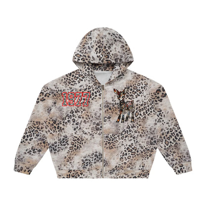 PIA BOLTE® 1977 Leopard Zip Hoodie unisex