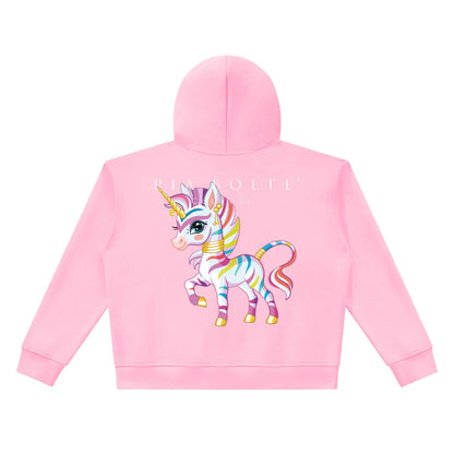 PIA BOLTE® PINK BAMBI & RAINBOW UNICORN FULL ZIP HOODIE