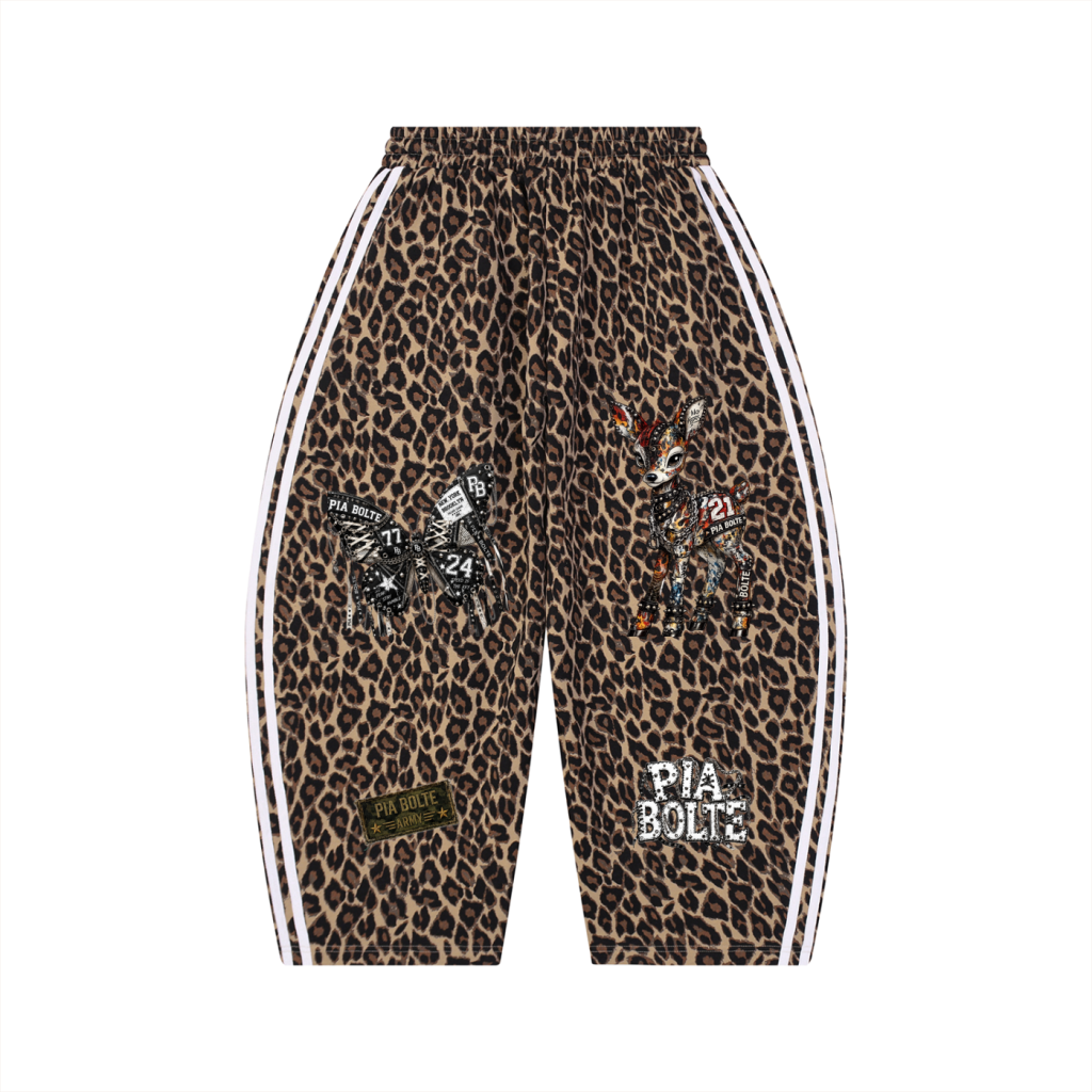 PIA BOLTE® SCORPION LEOPARD BARREL SWEATPANTS