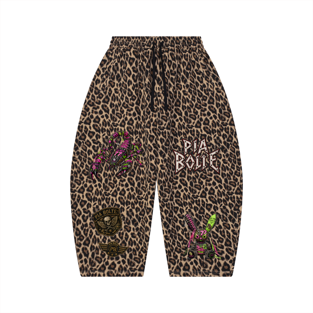 PIA BOLTE® SCORPION LEOPARD BARREL SWEATPANTS