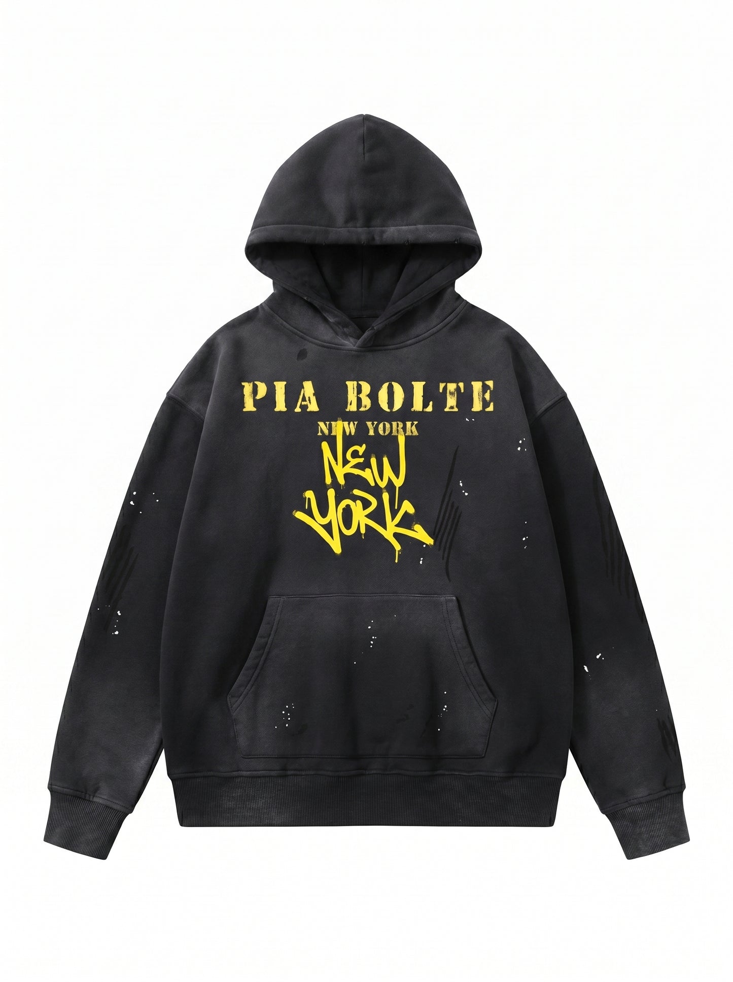 Fleece Hoodie NYC yellow