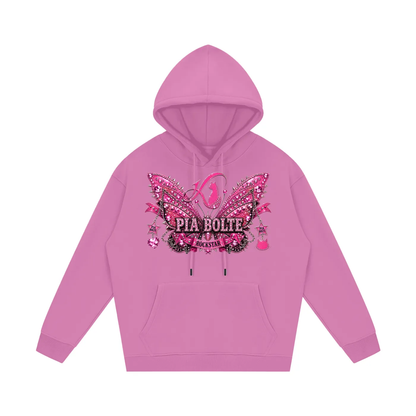 PIA BOLTE® ROCKSTAR & GLAM CAT FLEECE HOODIE