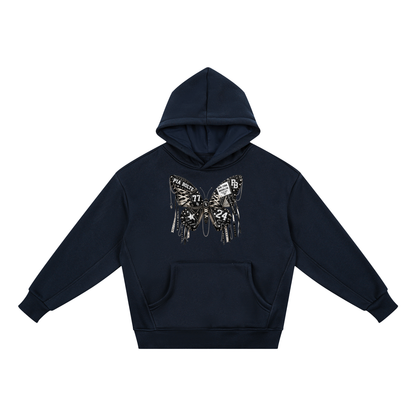 PIA BOLTE® PATCHWORK BUTTERFLY & PUNK BUNNY KIDS HOODIE
