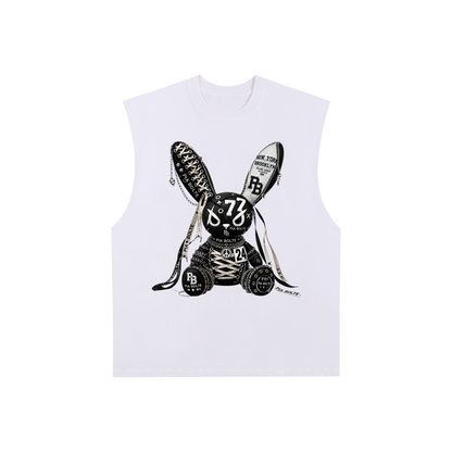 PIA BOLTE® PUNK BUNNY 77 RAW EDGE TANK TOP
