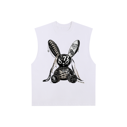 PIA BOLTE® PUNK BUNNY 77 RAW EDGE TANK TOP