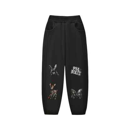 PIA BOLTE® PUNK BUNNY, FAWN & BUTTERFLY KIDS SWEATPANTS