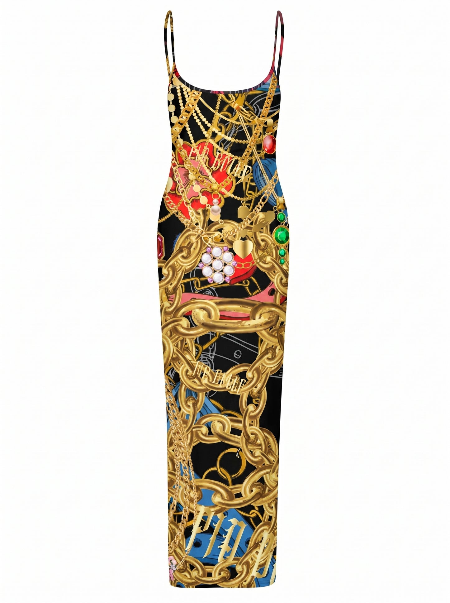 GO LUXURY CHAIN Dress Golden Eye