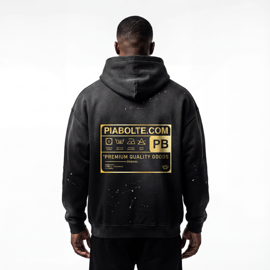 PIA BOLTE® HOODIE – Gold Noir Cowgirl