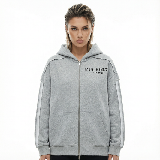 PIA BOLTE® Hoodie - Grey Retro Label
