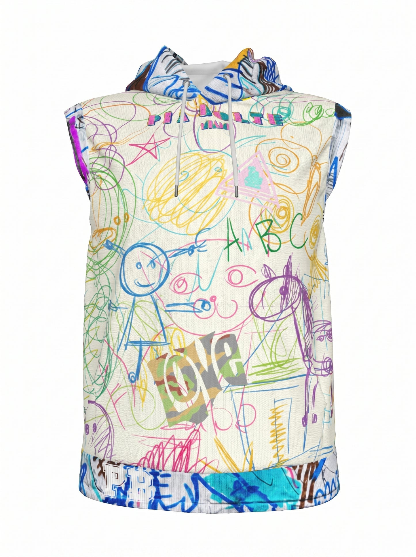 Hooded Vest children painting ᴸᴵᴹᴵᵀᴱᴰ - PIA BOLTE® COUTURE