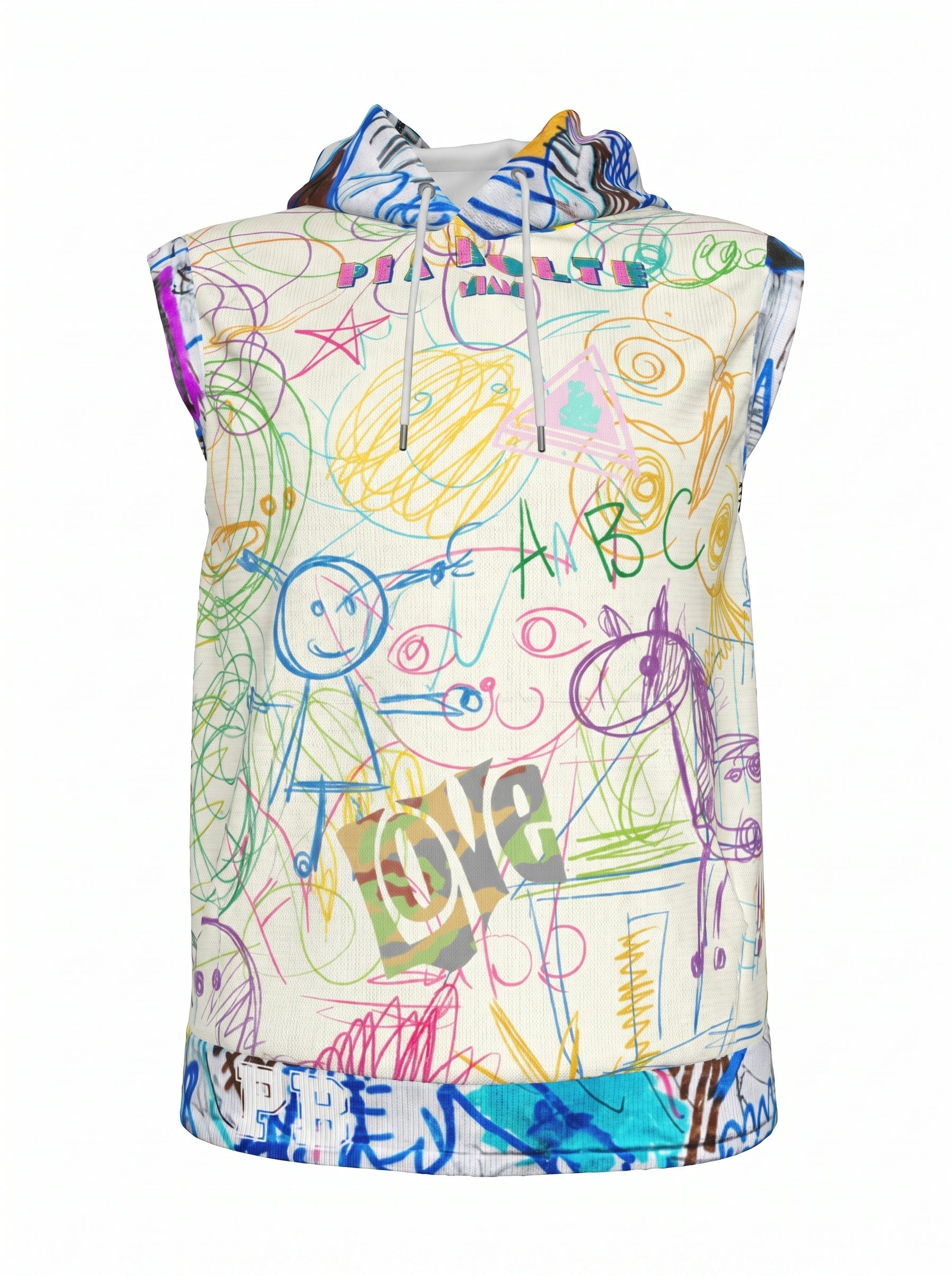 Hooded Vest children painting ᴸᴵᴹᴵᵀᴱᴰ - PIA BOLTE® COUTURE