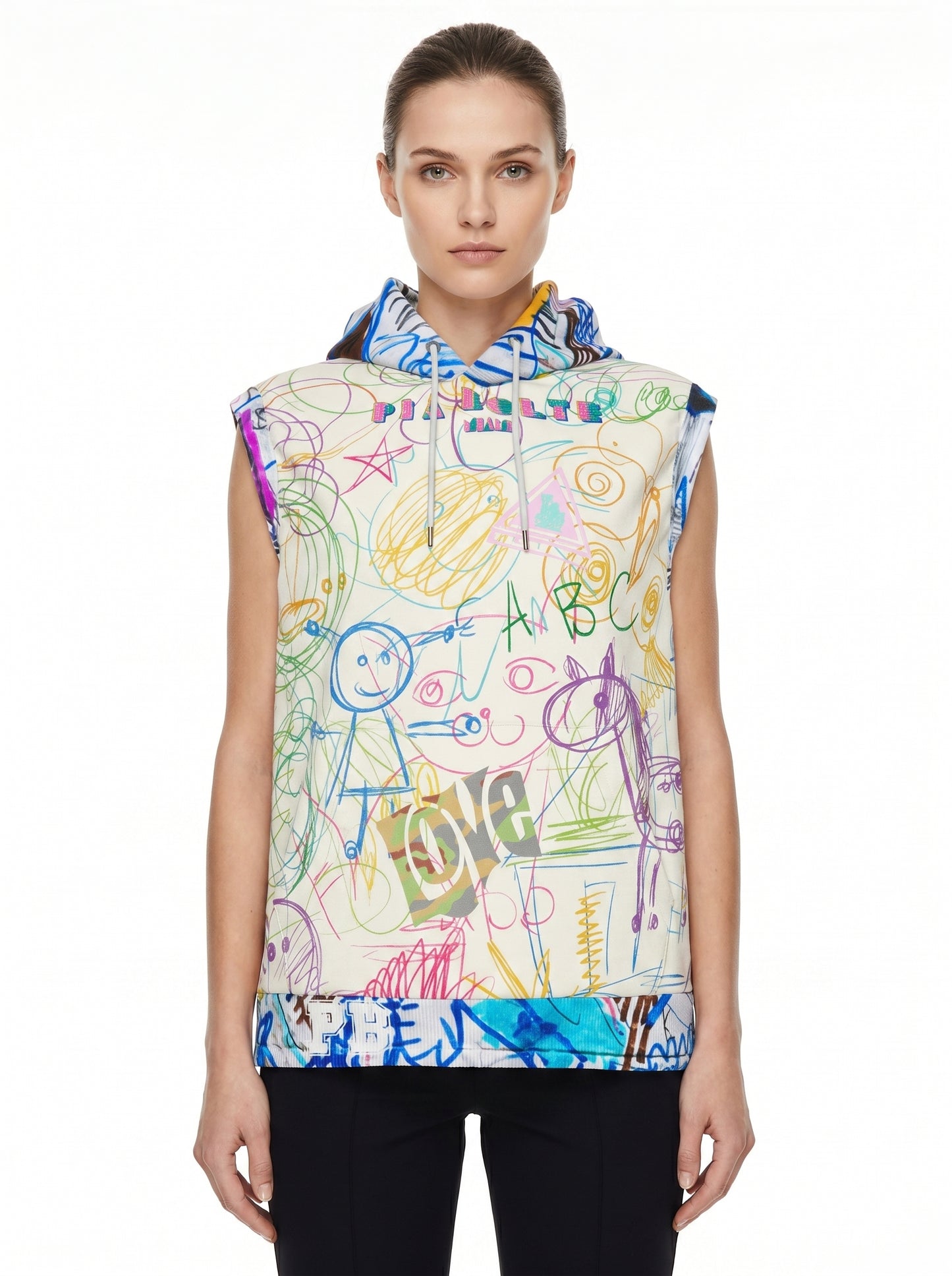 Hooded Vest children painting ᴸᴵᴹᴵᵀᴱᴰ - PIA BOLTE® COUTURE