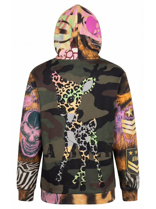 Hoodie camouflage LOVE