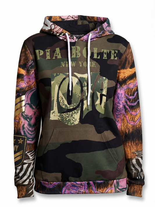 Hoodie camouflage LOVE