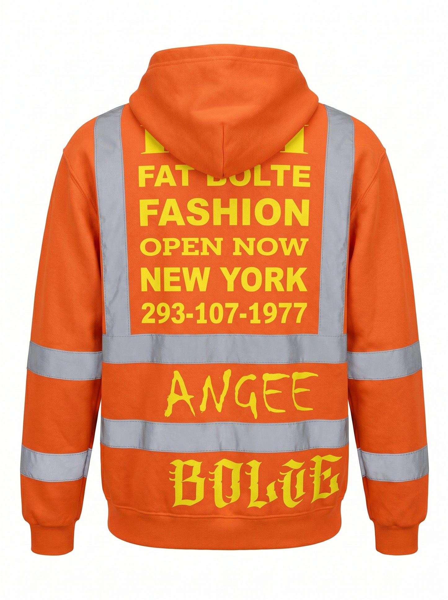 Hoodie construction Worker orange - PIA BOLTE® COUTURE