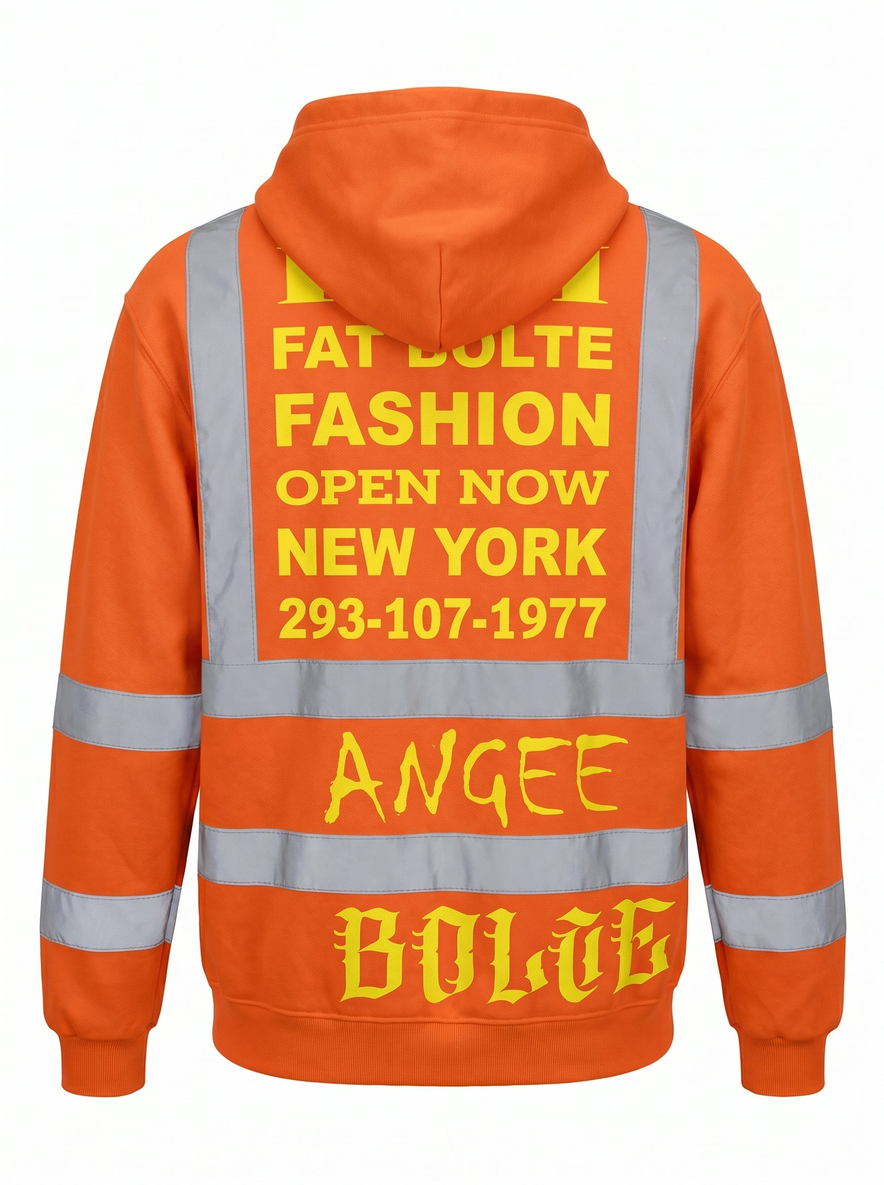 Hoodie construction Worker orange - PIA BOLTE® COUTURE