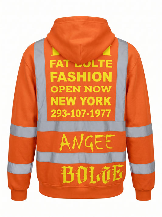 Hoodie construction Worker orange - PIA BOLTE® COUTURE