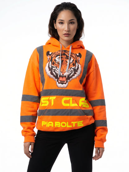 Hoodie construction Worker orange - PIA BOLTE® COUTURE