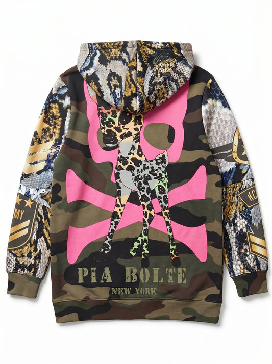 Hoodie jacket military Bambii