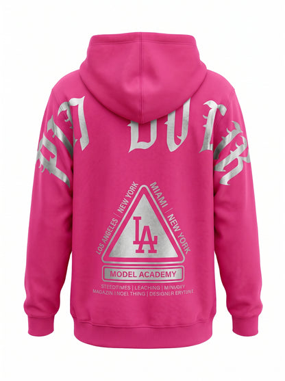Hoodie LA pink silver - PIA BOLTE® COUTURE