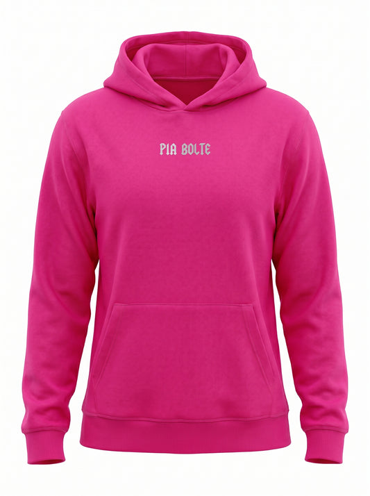 Hoodie LA pink silver