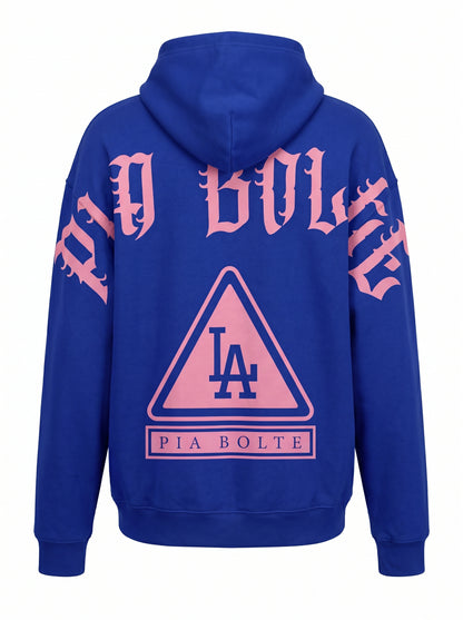 Hoodie LA royal blue - PIA BOLTE® COUTURE