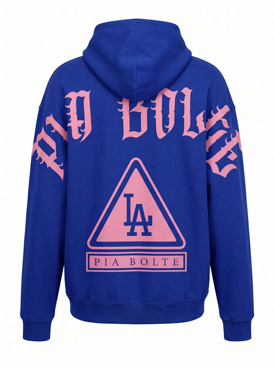 Hoodie LA royal blue