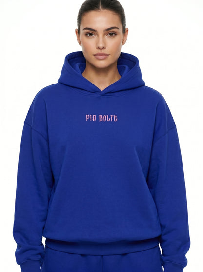 Hoodie LA royal blue - PIA BOLTE® COUTURE