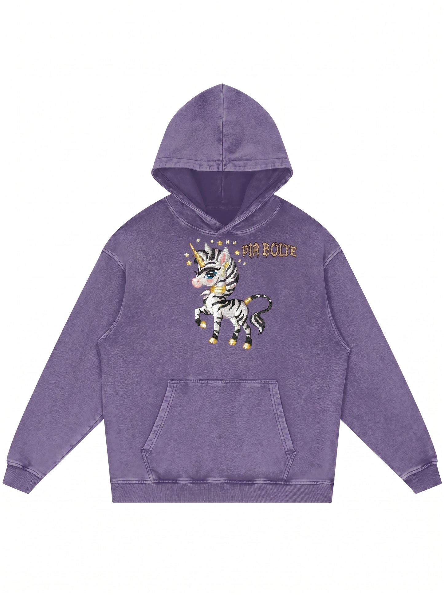 Hoodie purple sweet horse