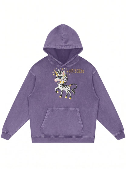 Hoodie purple sweet horse