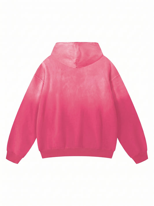 Hoodie winter LION pink