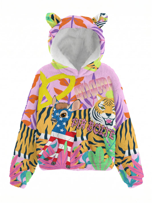 Kids Sweatshirt With Ear Miami tiger bambii  ᴸᴵᴹᴵᵀᴱᴰ - PIA BOLTE® COUTURE