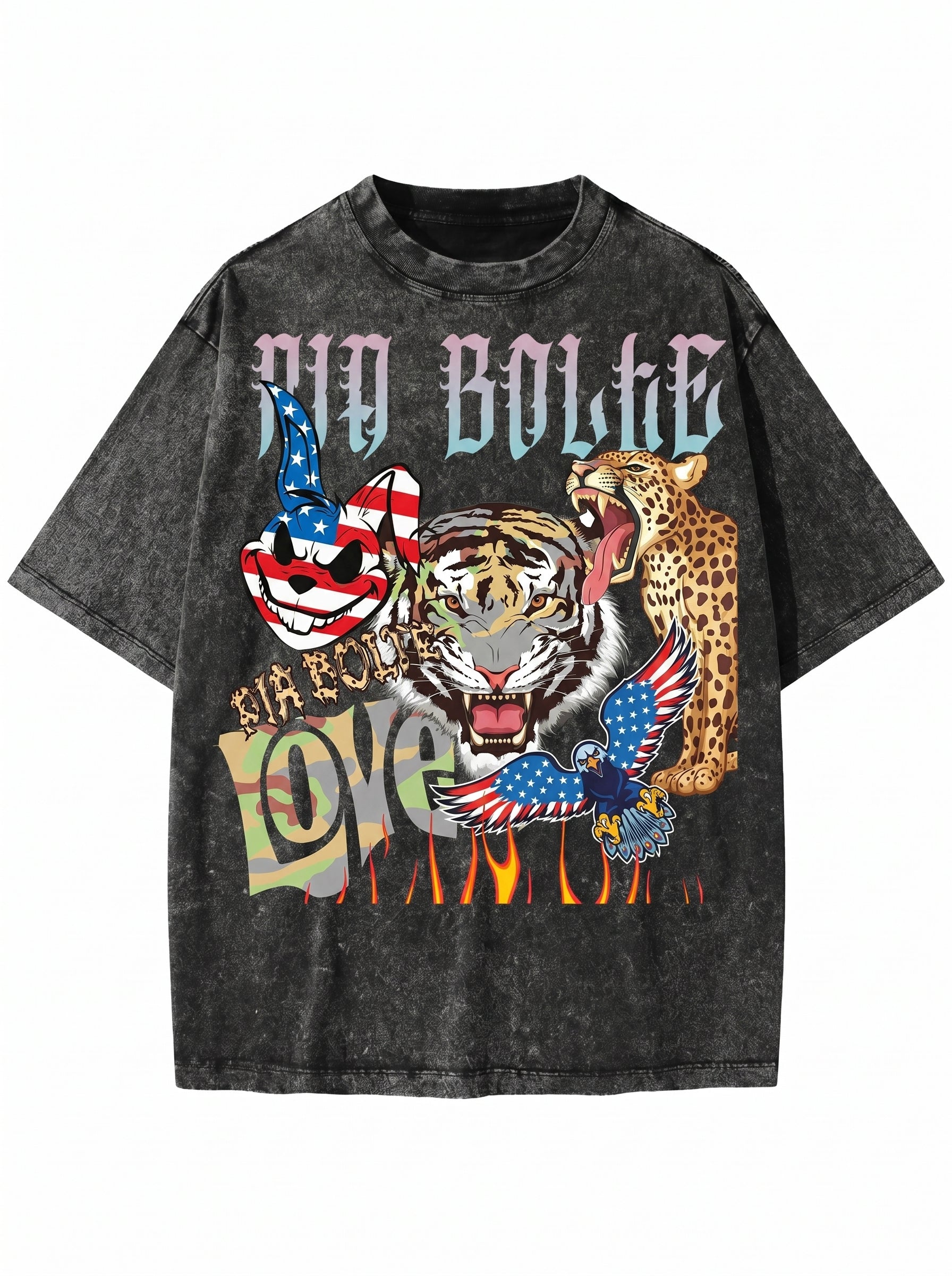 Kids T-Shirt LOVE amercian bunnyᴸᴵᴹᴵᵀᴱᴰ - PIA BOLTE® COUTURE