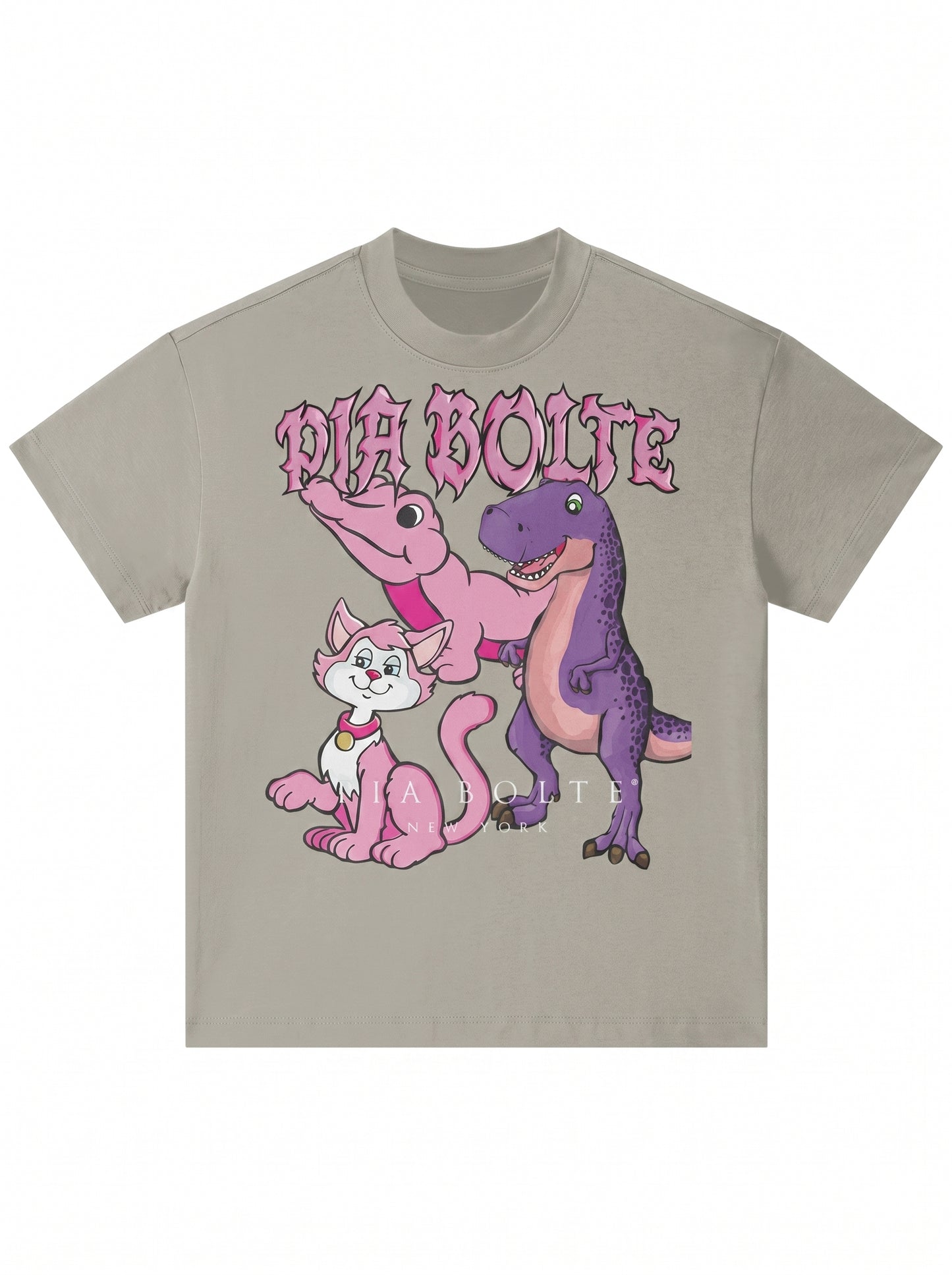 Kids T-Shirt sweet dinosaur kitty cat ᴸᴵᴹᴵᵀᴱᴰ - PIA BOLTE® COUTURE