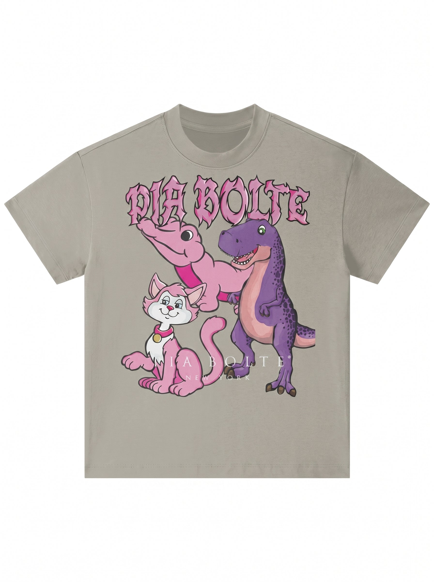 Kids T-Shirt sweet dinosaur kitty cat ᴸᴵᴹᴵᵀᴱᴰ - PIA BOLTE® COUTURE