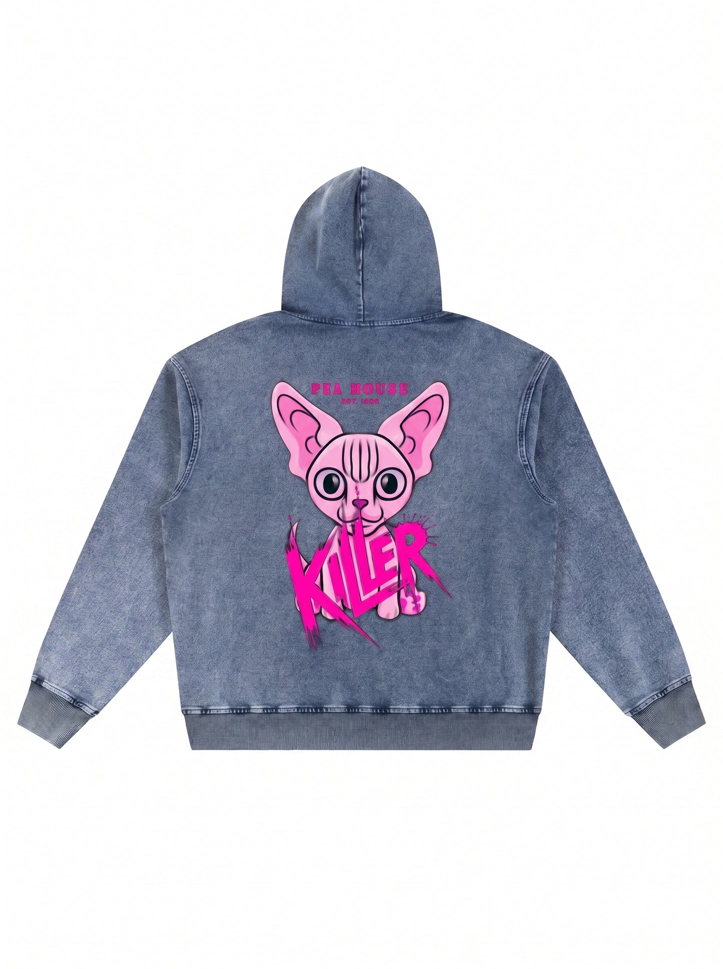 KILLER Chihuahua® Hoodie – Denim Blue