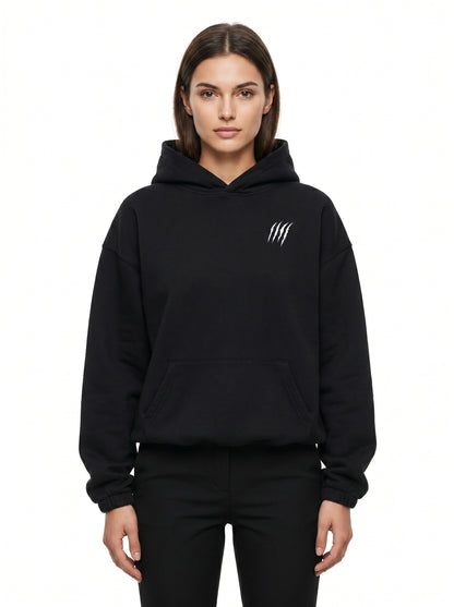KILLERCLAW® Boxy Hoodie Black