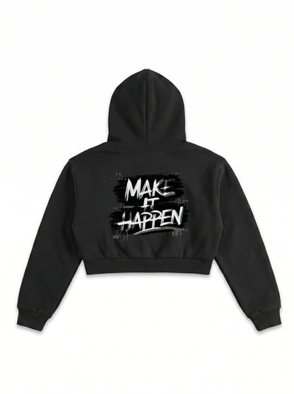 KILLERCLAW® Cropped Hoodie – Make It Happen