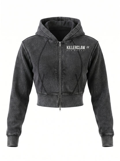 KILLERCLAW® Cropped Zip Hoodie – Make It Happen