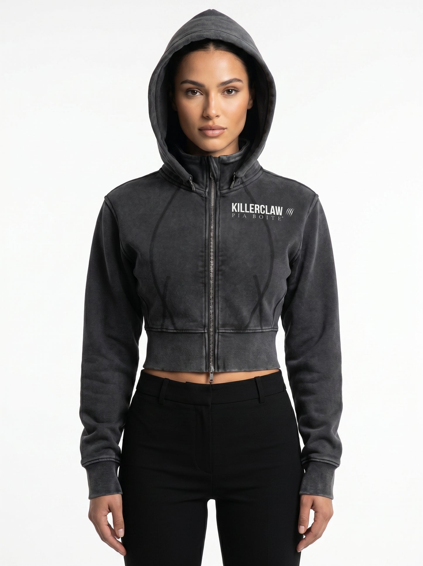 KILLERCLAW® Cropped Zip Hoodie – Make It Happen
