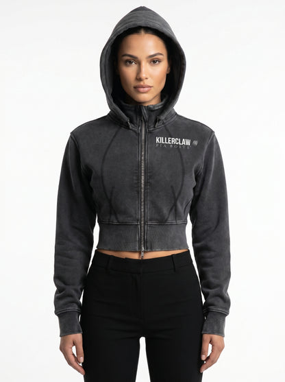 KILLERCLAW® Cropped Zip Hoodie – Make It Happen