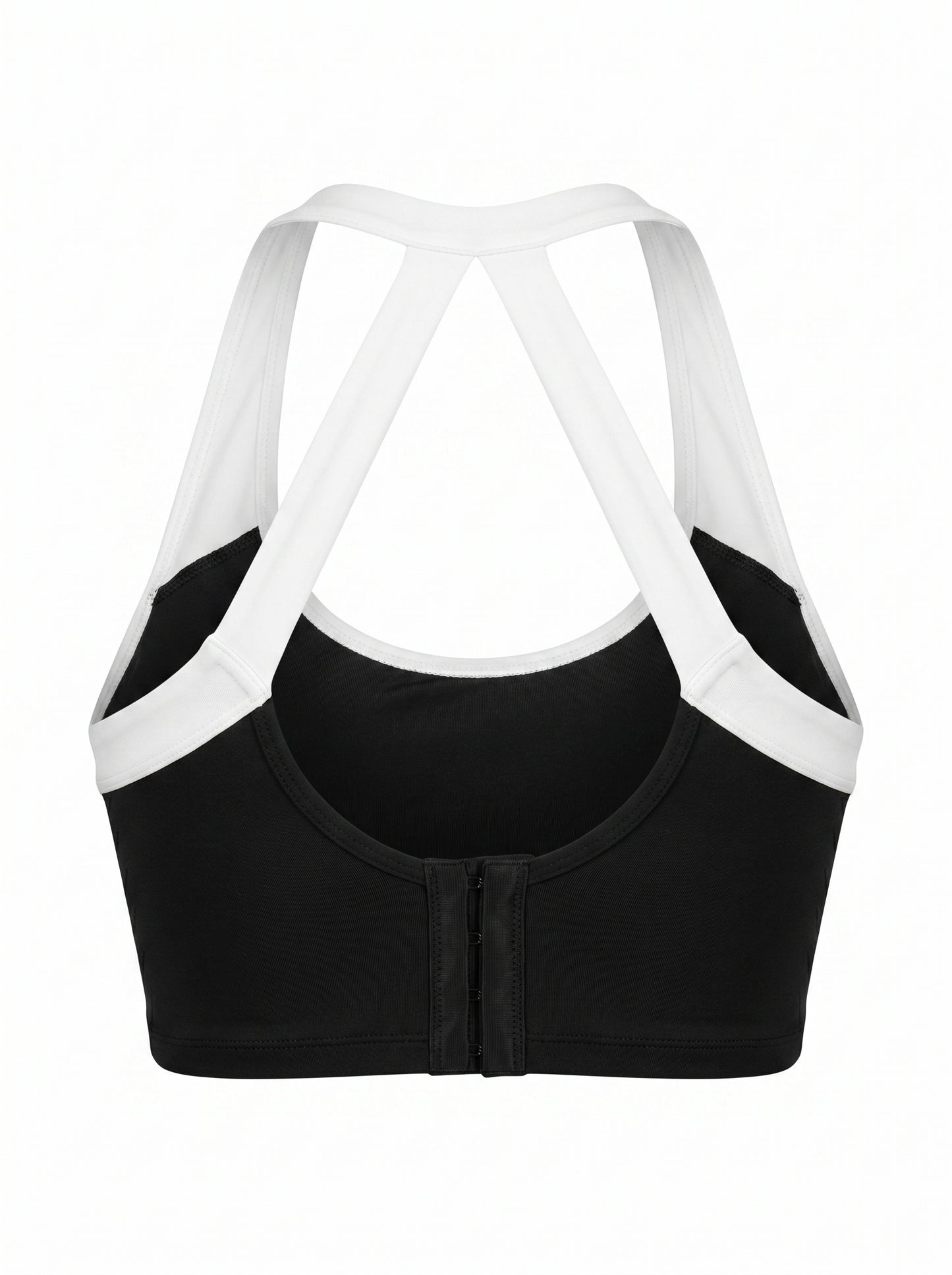 KILLERCLAW® Halter Sculpt Sports Bra – Black & White