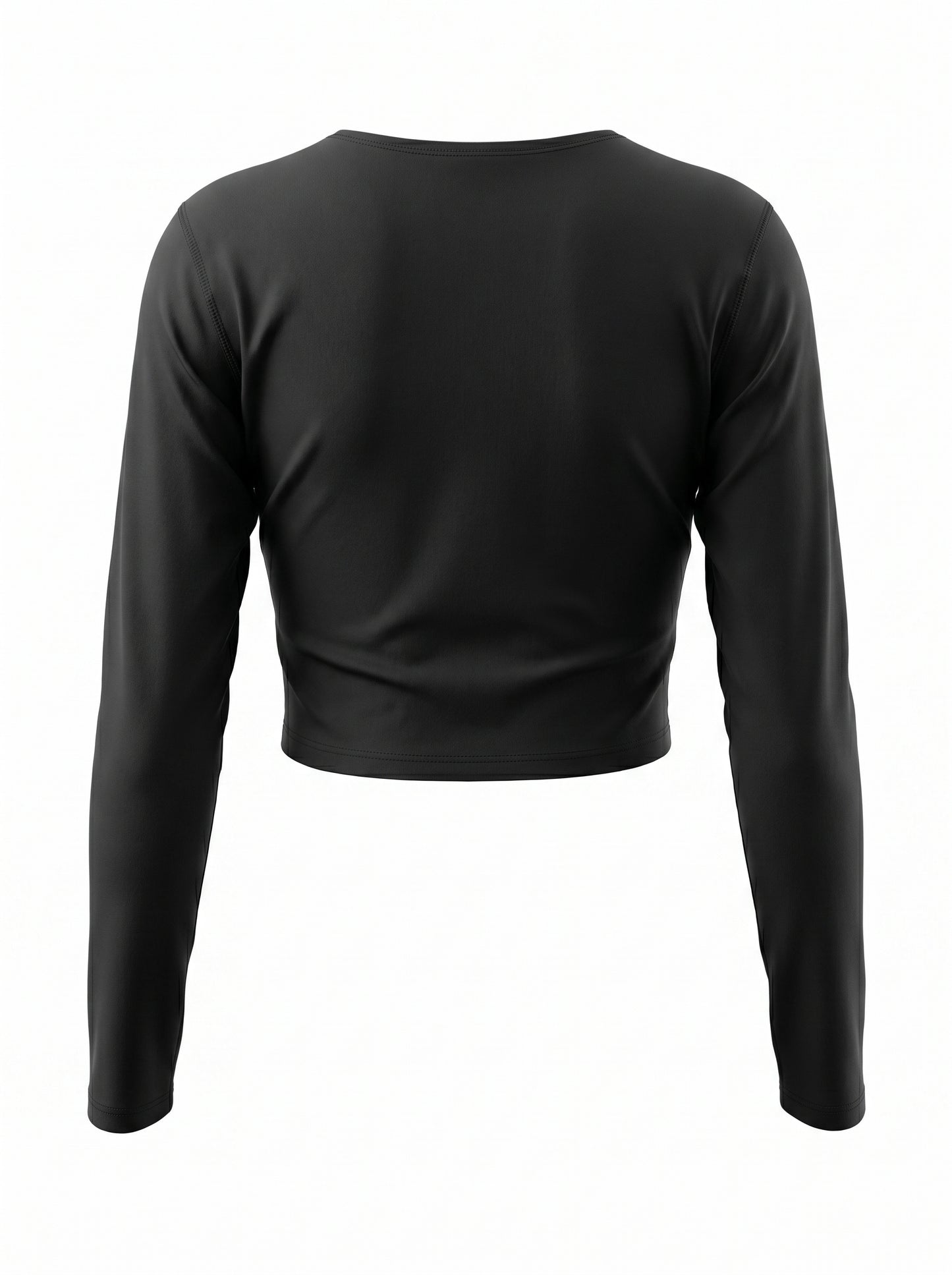 KILLERCLAW® Long Sleeve Crop Top Black