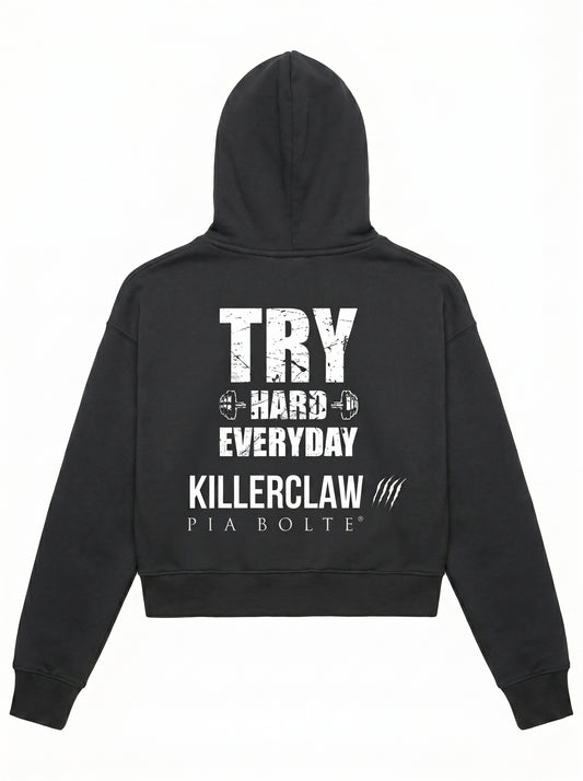 KILLERCLAW® Zip Hoodie – Try Hard Everyday