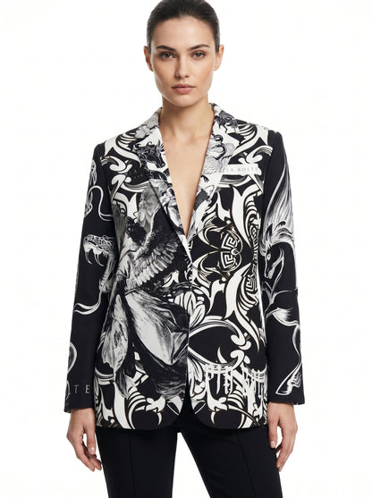 Leisure Blazer black angels snake - PIA BOLTE® COUTURE