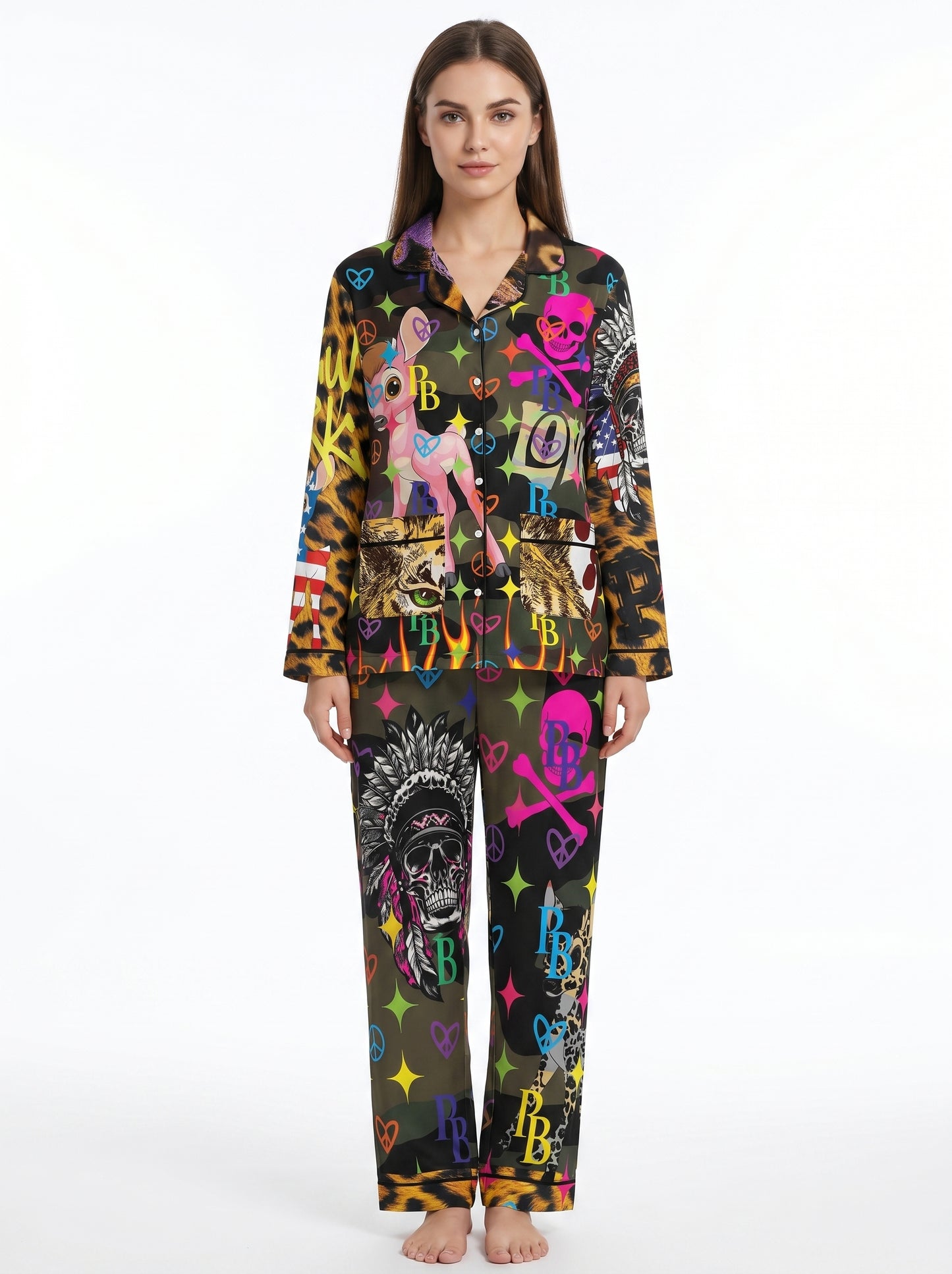 Nightwear Pyjama Set Bambii love