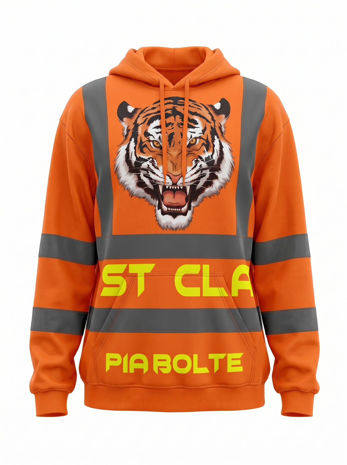 Hoodie construction Worker orange - PIA BOLTE® COUTURE