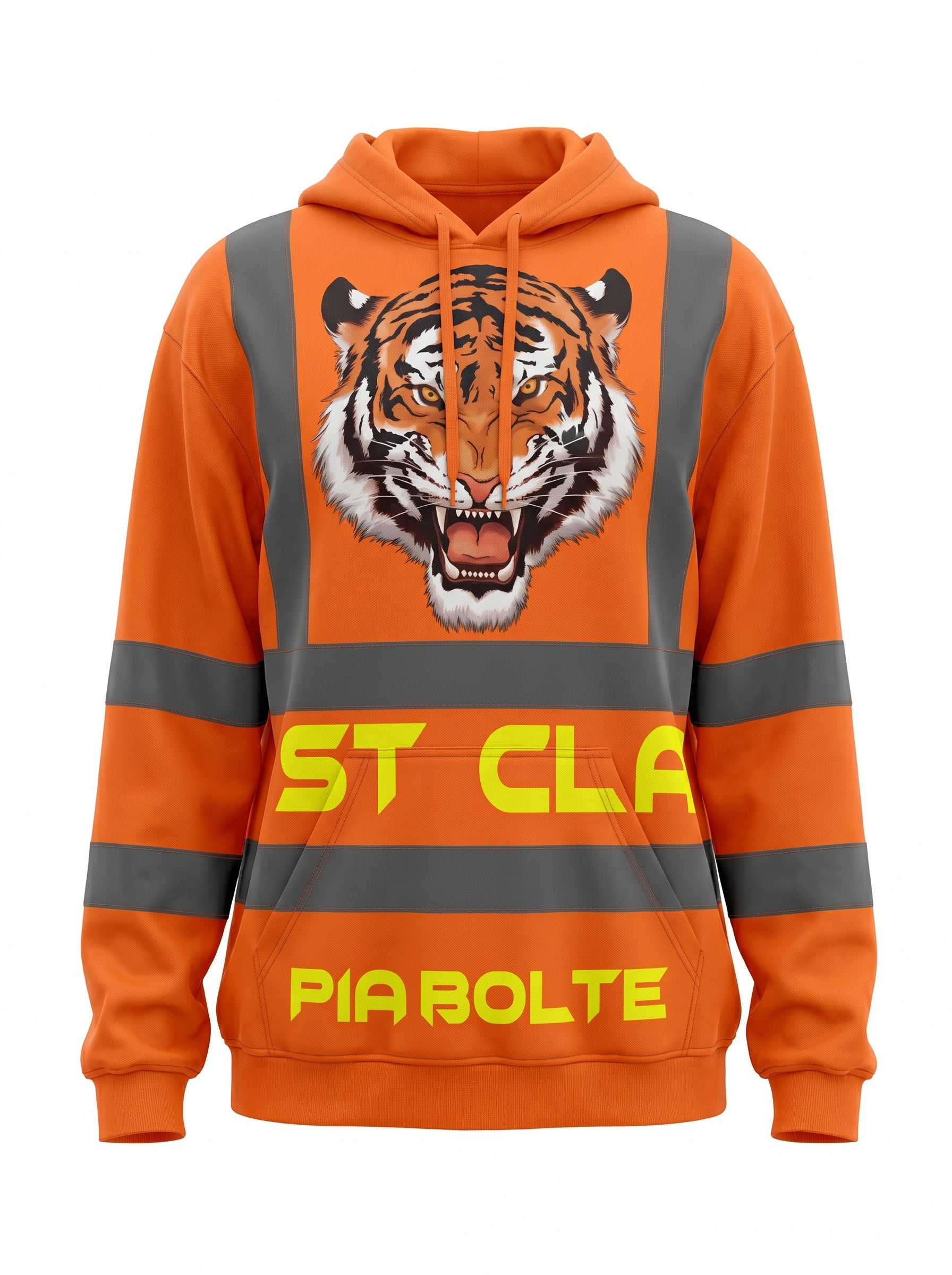 Hoodie construction Worker orange - PIA BOLTE® COUTURE
