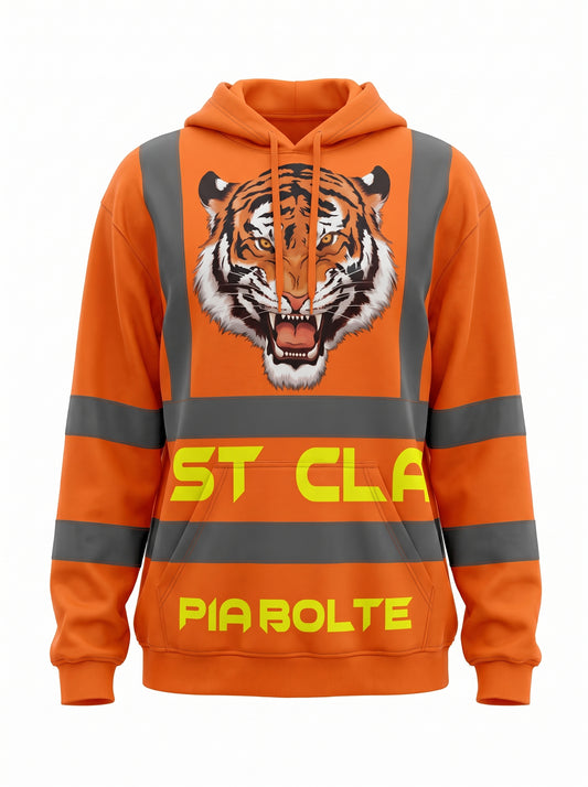 Hoodie construction Worker orange - PIA BOLTE® COUTURE